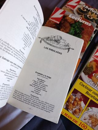 Lote libros , recetas y niños