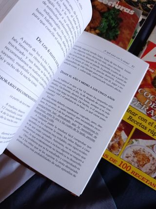 Lote libros , recetas y niños