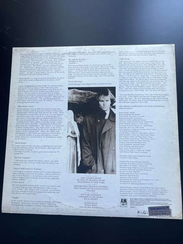 Sting Nothing like the sun