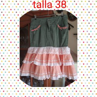 Falda campera vaquera flamenca