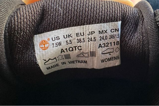 Zapatilla mujer negra Timberland