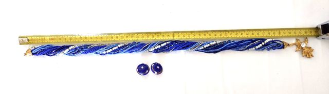 Collana Vetro di murano vintage e orecchini 