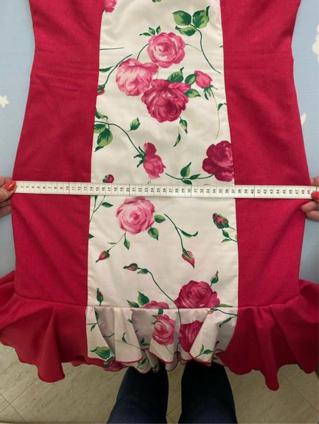 Vestido de flamenca sin mangas 