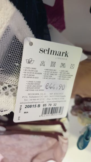 Sujetador 85 + Braga M beige Selmark
