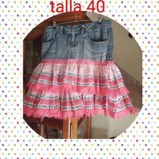 Falda campera vaquera flamenca