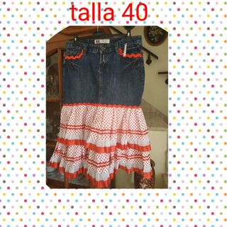 Falda campera vaquera flamenca