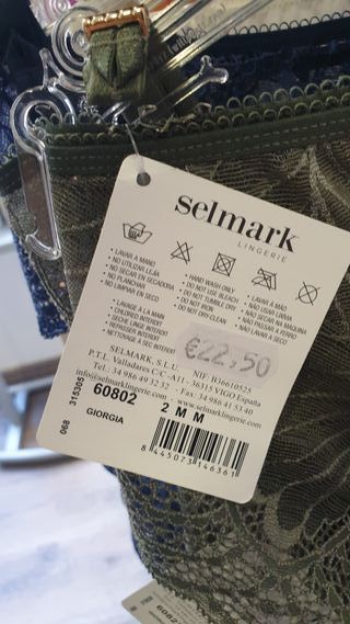 Sujetador 90 + Braga M Selmark Menos 20%