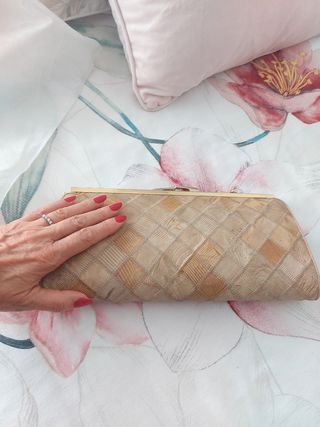 Cartera de reptil auténtico