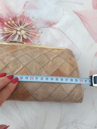 Cartera de reptil auténtico