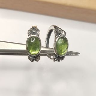 pendientes de plata con turmalina