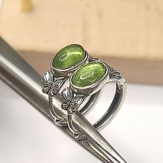 pendientes de plata con turmalina