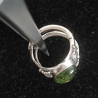 pendientes de plata con turmalina