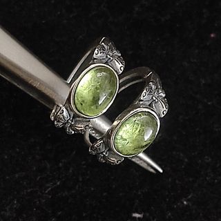 pendientes de plata con turmalina