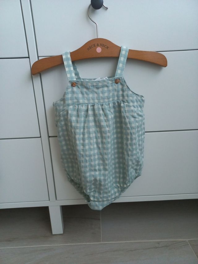 Peto ranita cuadro vichy 6-9 meses