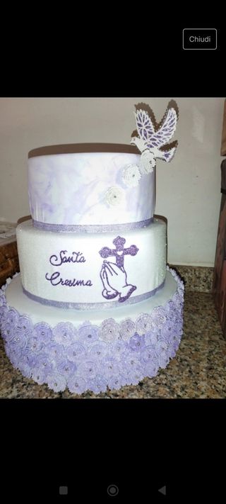Torta scenografiica cresima