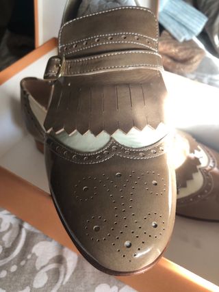 ZAPATO MOCASIN MUJER CON FLECOS FABRICADO ESPAÑA.