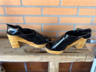 Sandalias/zuecos tacón ancho