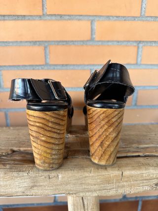 Sandalias/zuecos tacón ancho