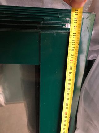 Ventanas aluminio verde (sin marcos)