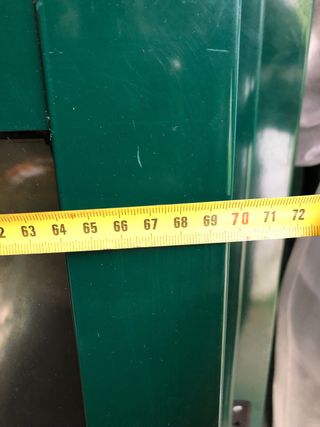 Ventanas aluminio verde (sin marcos)