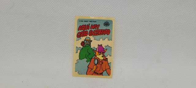 PEGATINA SHERLOCK HOLMES CHICLE DUBBLE