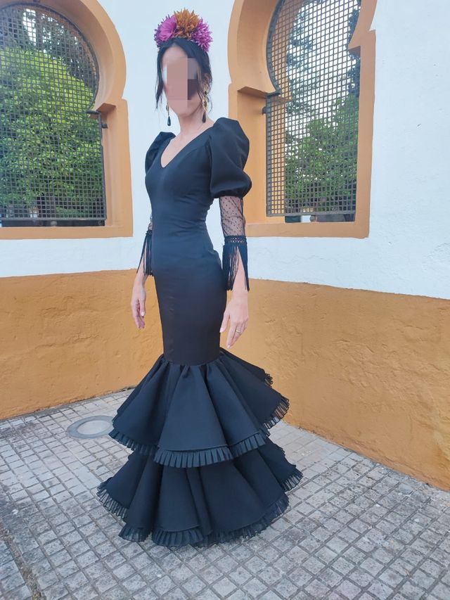 Traje flamenca negro