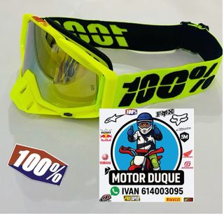 Gafas motocross enduro pitbike 100% 