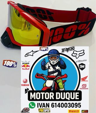Gafas descenso 100% motocross y pitbike
