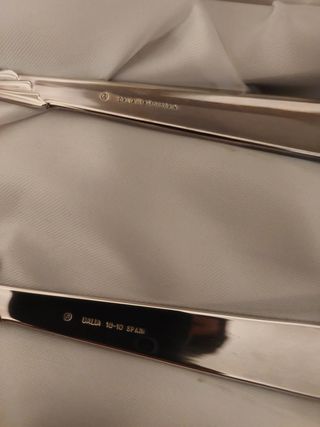 Cubiertos de plata