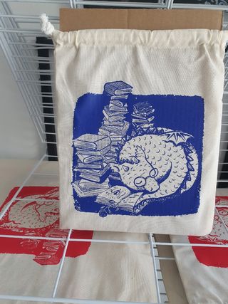 🐉🌹saco, bolsa cuerdas algodón