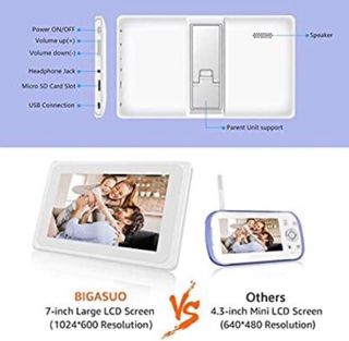 👶 VIGILABEBES INALAMBRICO 7 PULGADAS 👶