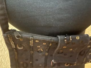 Bolso negro abalorios