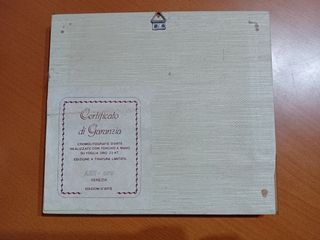 Quadro cromolitografie d'arte folha ouro