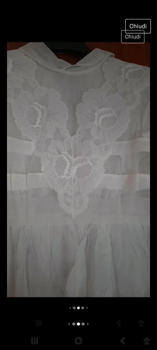 Abito da comunione con cuffietta