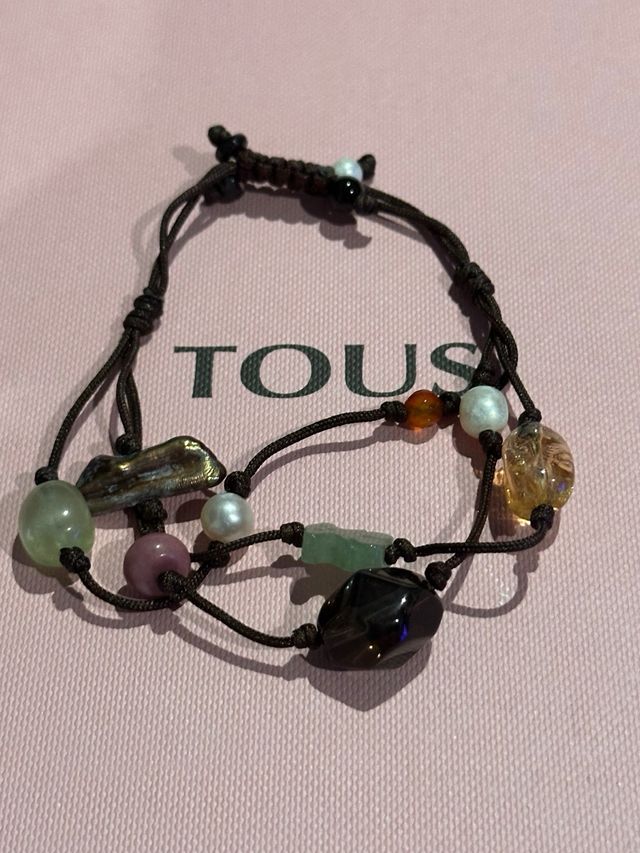 Bracelet Pulsera Tous Negra Onix Pulsera Onix Vermeil Tous Silver