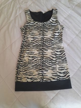 Abito vintage animalier, tg L 