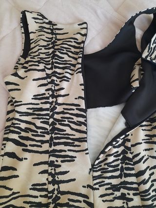 Abito vintage animalier, tg L 