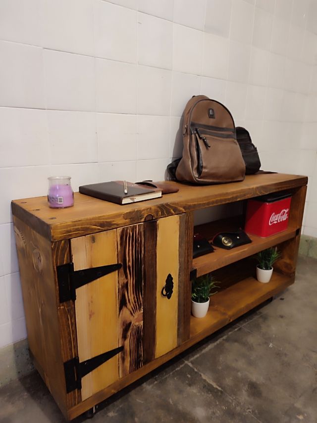 🎁 MUEBLE RÚSTICO E INDUSTRIAL 🪵
