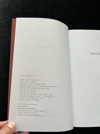 O Anatomista - Federico Andahazi