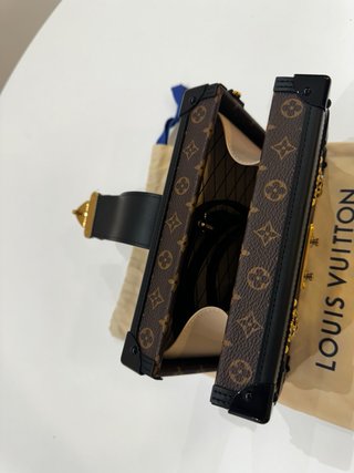 louis vuitton bolso petite malle monogram mujer