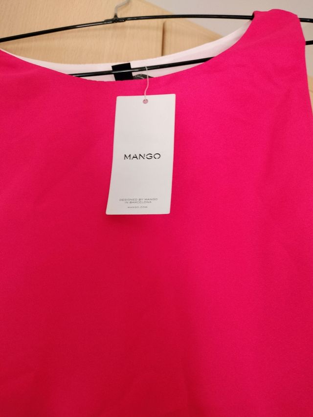Blusa Mango fucsia S