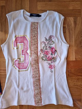 2 Camisetas mujer Cortefiel y Desigual talla P