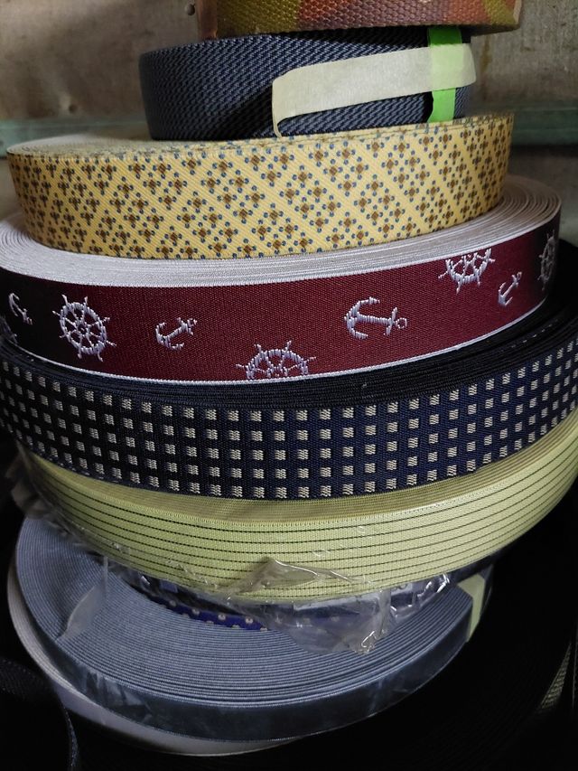 Rollos de  correa elastica