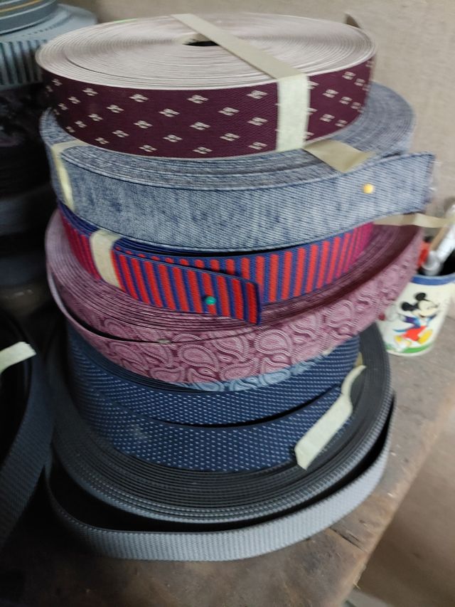 Rollos de  correa elastica