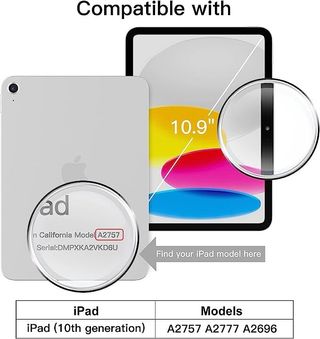 Funda para iPad 10 (10,9 Pulgadas, 2022, 10a gen