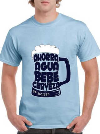 Camiseta Ahorra agua BEBE CERVEZA (personalizada)