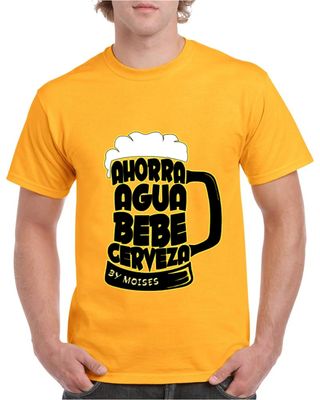 Camiseta Ahorra agua BEBE CERVEZA (personalizada)