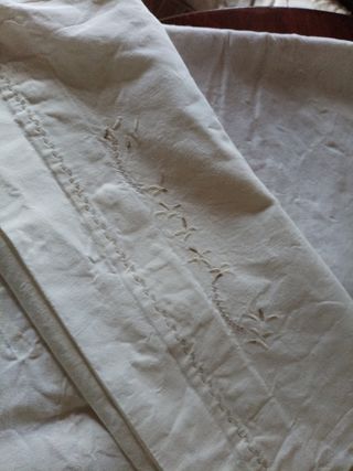 Lenzuola di misto lino e 2 federe