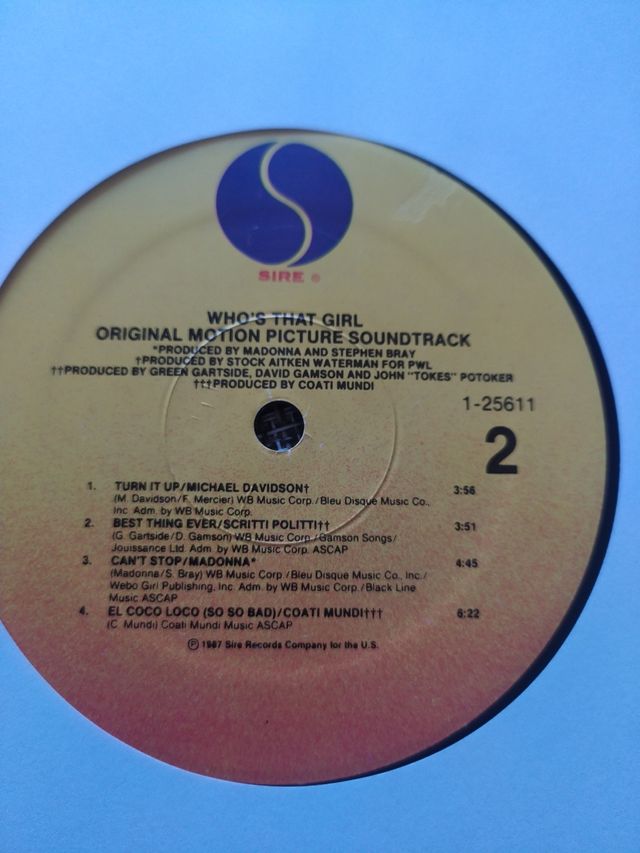 LP vinilo Madonna 1987 usa 🇺🇸