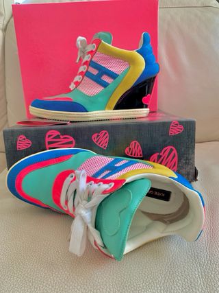 Zapatillas mujer Hogan tacon cuña 38.5